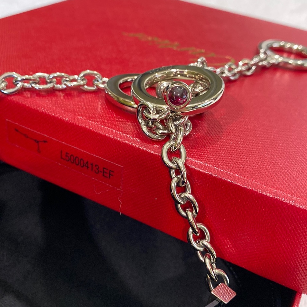 NWOT Cartier black leather chain belt - Picture 4 of 10